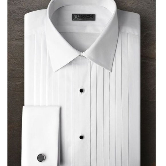 Ike Behar Other - New IKE BEHAR COTTON French Cuff Laydown Tux Shirt